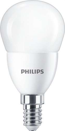Lampadina LED sferica CorePro Lustre ND 7-60W E14 827 P48 FR con riferimento 31304000 del marchio PHILIPS