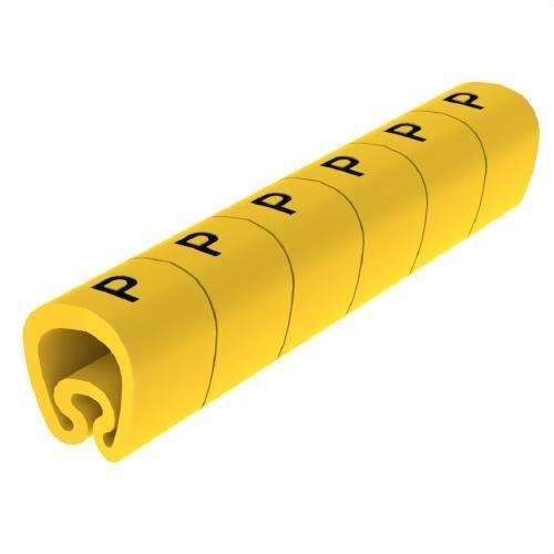 Segnalatori precisi gialli Ø8 PVC plastificati con riferimento 1812-P del marchio UNEX