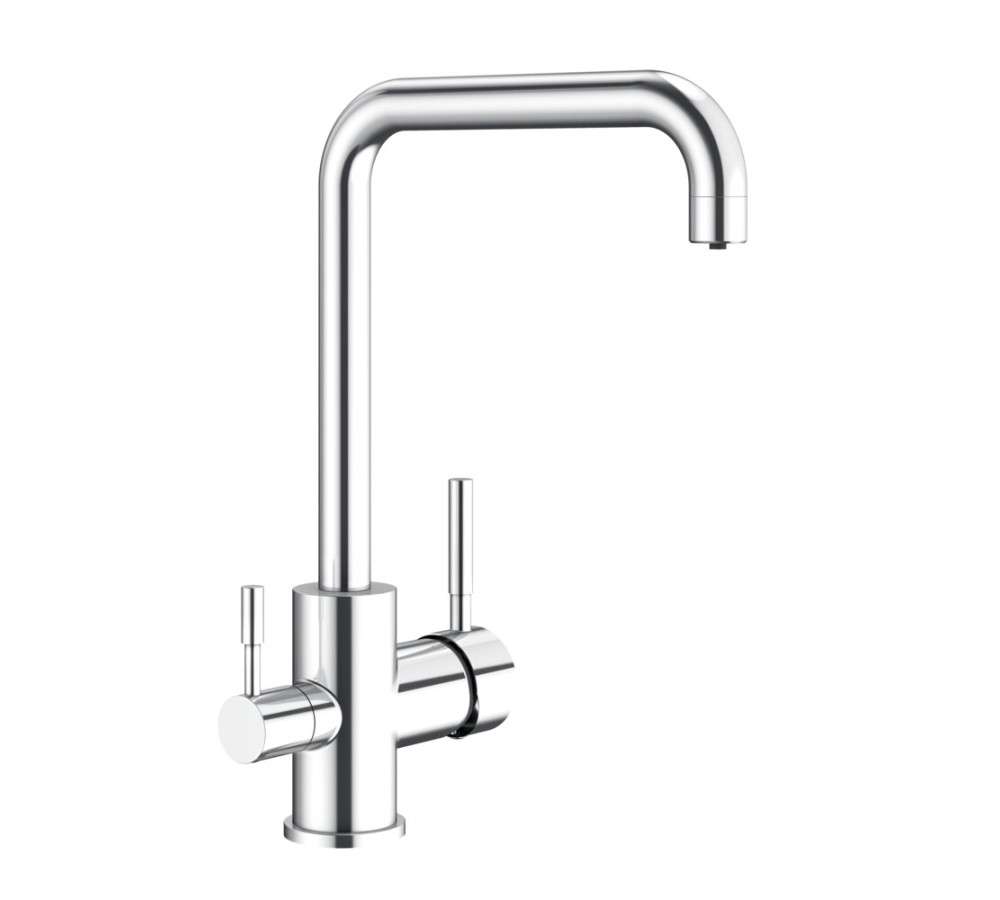 Rubinetto da cucina monocomando a 3 vie Genebre TAU cromo con riferimento 65702 18 45 66 del marchio GENEBRE