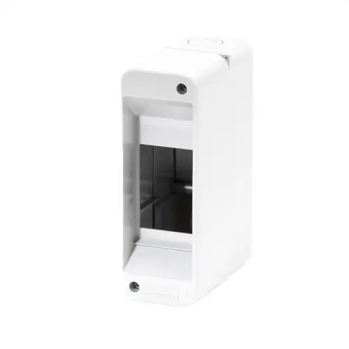 Scatola di distribuzione da superficie senza porta 2 moduli con riferimento GW40022 del marchio GEWISS