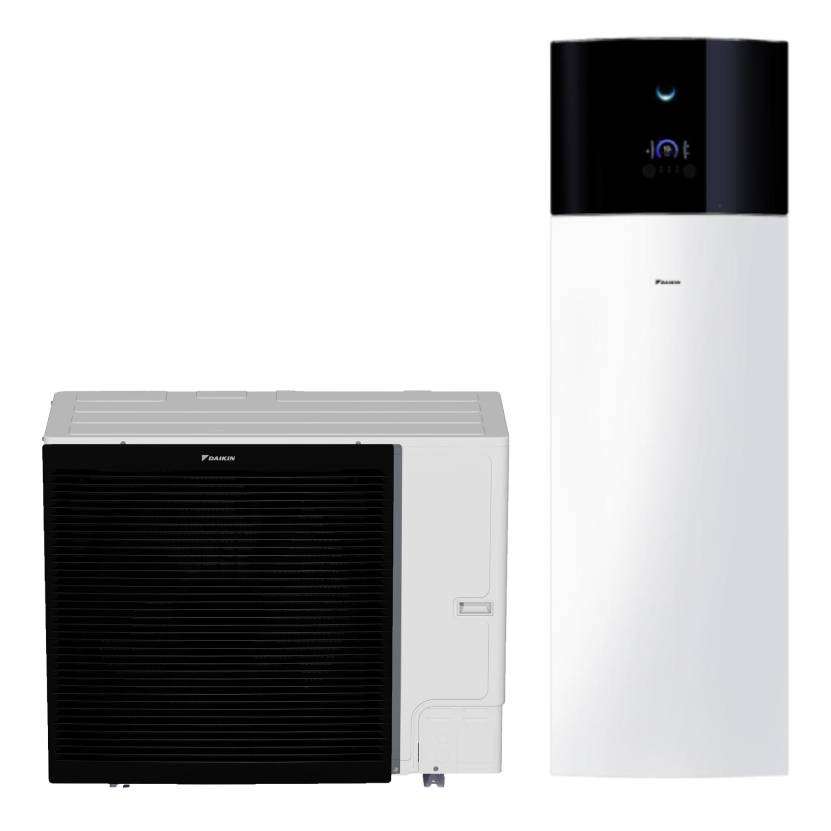 Set aerotermico Daikin Altherma 3 Bibloc 16 kW 230 litri con riferimento EBVX16S23D6VERLA16DV37 del marchio DAIKIN
