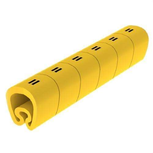 Segnalatori precisi gialli Ø18 PVC plastificati con riferimento 1813-+ del marchio UNEX