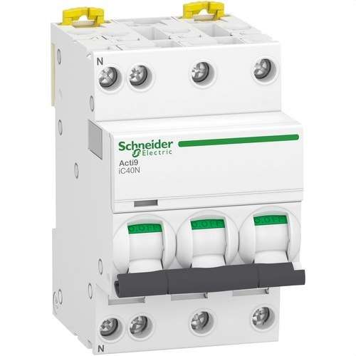 Interruttore magnetotermico IC40N 3PN 16A Curva C 10kA con riferimento A9P54716 del marchio SCHNEIDER ELECTRIC