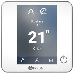 Termostato cablato Airzone Blueface Zero bianco con riferimento AZCE6BLUEZEROCB del marchio AIRZONE