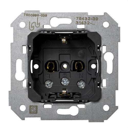 Presa schuko 16 A 250V Simon 75 con riferimento 75432-39 del marchio SIMON