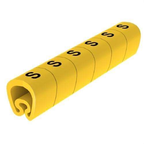 Segnalatori pretagliati gialli Ø18 PVC plastificati con riferimento 1813-S del marchio UNEX