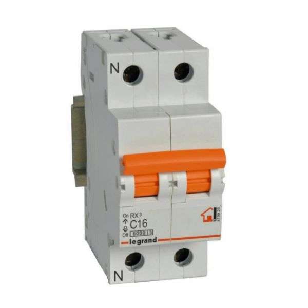 Magnetotermico RX³ - 1P+N - 230V~ - 16A - curva C con riferimento 419926 del marchio LEGRAND
