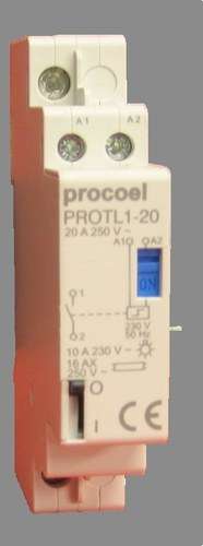 Telerruttore 1P 1NA 20A con riferimento PROTL1-20 del marchio PROCOEL