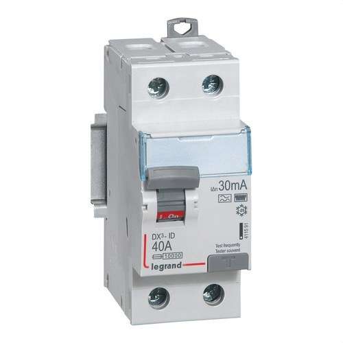 Differenziale DX3 2P 40A 30mA Classe HPI con riferimento 411591 del marchio LEGRAND