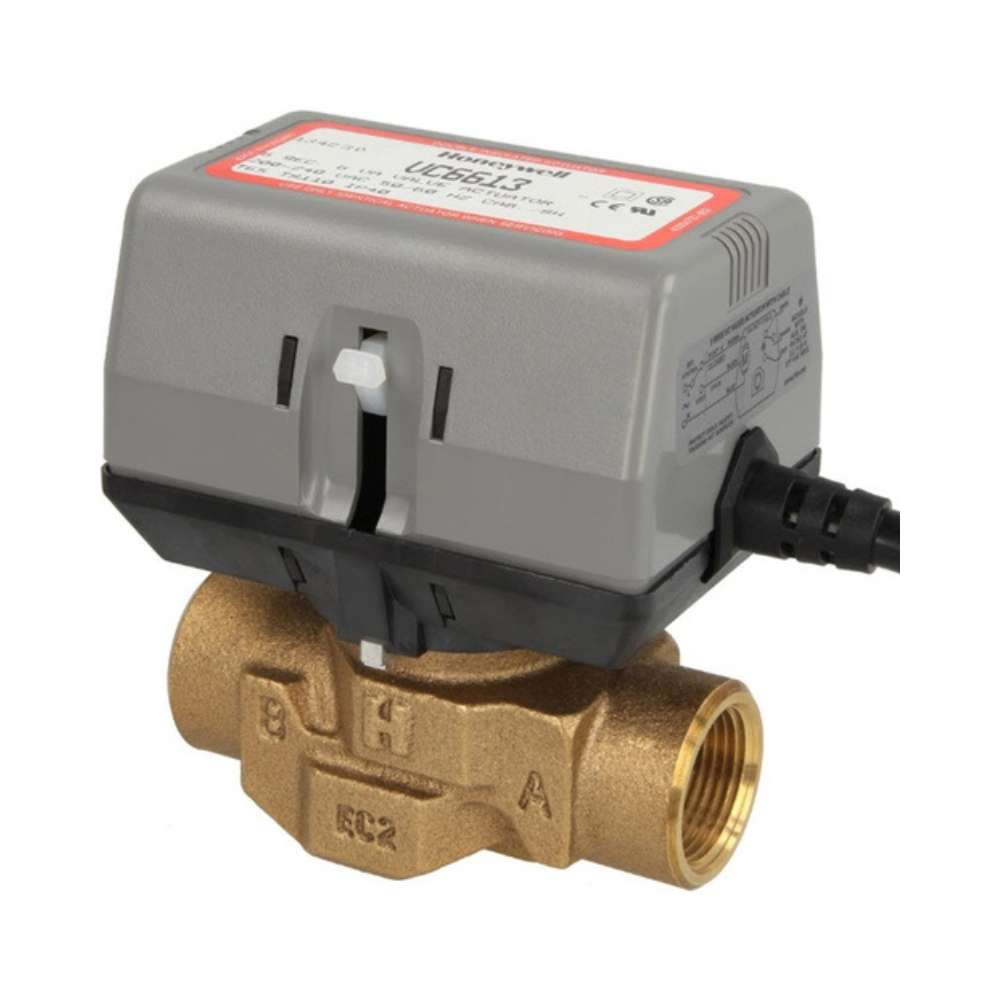 Valvola di zona motorizzata a 2 vie 3/4" con riferimento VC6613AJ1000/U del marchio RESIDEO
