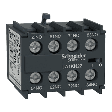 Blocco di Contatto Ausiliario TeSys Kiliar TeSys K 2 NO + 2 NC con riferimento LA1KN22 del marchio SCHNEIDER ELECTRIC
