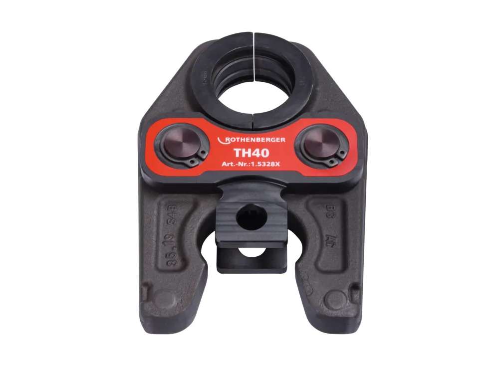 Morsa di pressatura standard TH40 con riferimento 015328X del marchio ROTHENBERGER