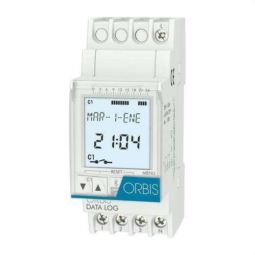 Interruttore orario digitale DATA LOG 230V con riferimento OB174012 del marchio ORBIS