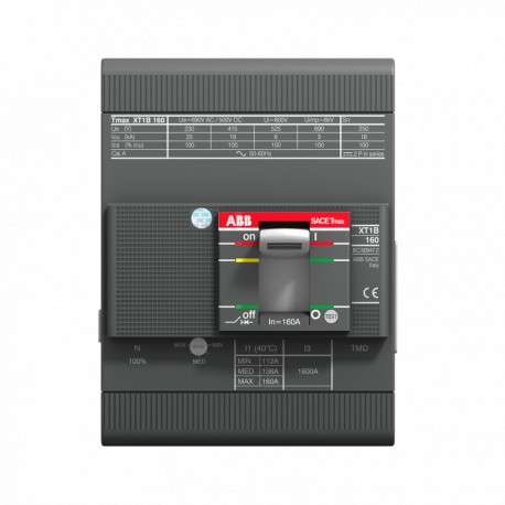 Interruttore automatico scatola stampata ABB Tmax XT4S 250 Ekip I 250A 4P fisso con riferimento 1SDA068500R1 del marchio ABB