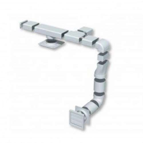 Gomito rettangolare orizzontale di 90º TUBREC CRH90 diametro 150mm con riferimento 5416840400 del marchio SOLER & PALAU