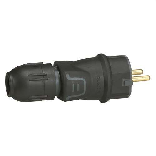 Spina 2P+T 16A GOMMA PRESSA con riferimento 050340 del marchio LEGRAND