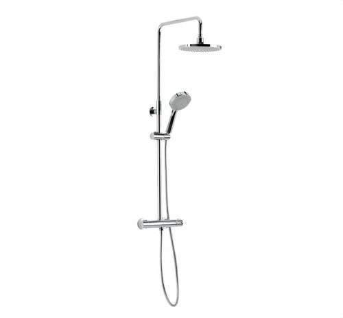 Colonna doccia termostatica TAU cromo con riferimento CT67110 18 del marchio GENEBRE