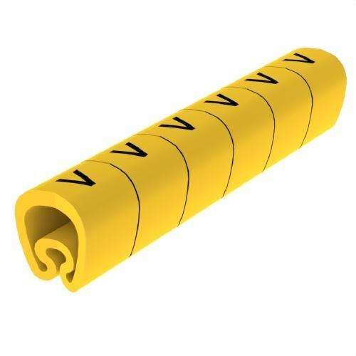 Segnalatori pretagliati gialli Ø18 PVC plastificati con riferimento 1813-V del marchio UNEX