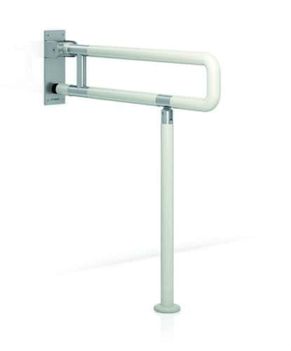 Barra di supporto ribaltabile in nylon con gamba 700mm base inox con riferimento GW11 31 09 00 del marchio GENWEC