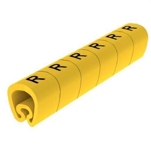 Segnalatori pretagliati gialli Ø18 PVC plastificati con riferimento 1813-R del marchio UNEX