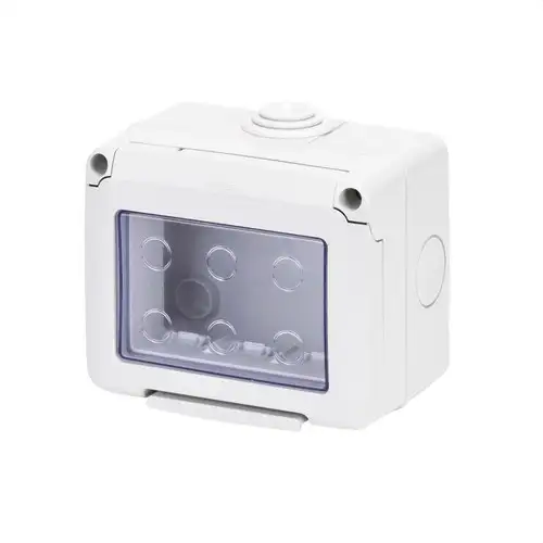 Scatola da superficie per meccanismi SYSTEM 3 moduli IP55 con riferimento GW27043 del marchio GEWISS