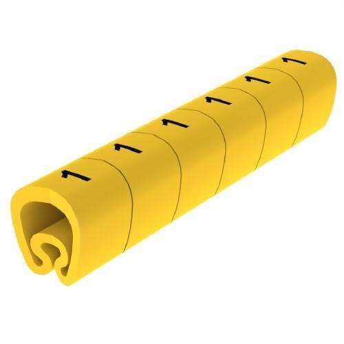 Segnalatori pretagliati gialli Ø18 PVC plastificati con riferimento 1813-1 del marchio UNEX