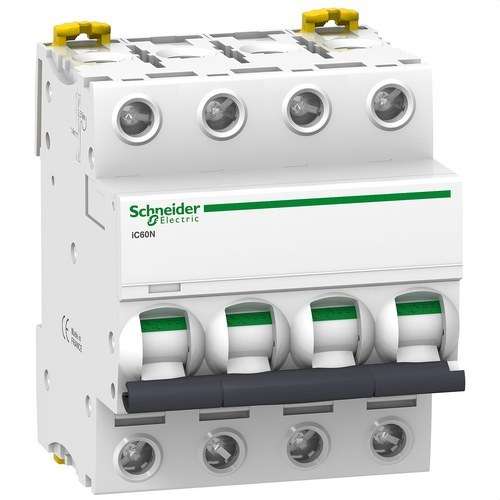 Interruttore Magnetotermico IC60N 4P 6A Curva C con riferimento A9F79406 del marchio SCHNEIDER ELECTRIC