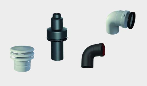 Smoke outlet pipes and accessories