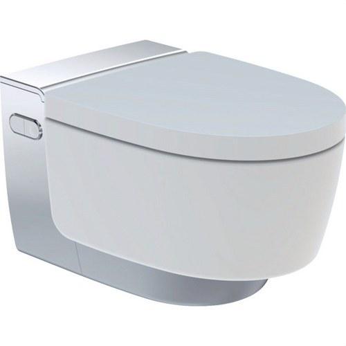 WC bidet sospeso Geberit AquaClean Mera Comfort bianco e cromo con riferimento 146.212.21.1 del marchio GEBERIT