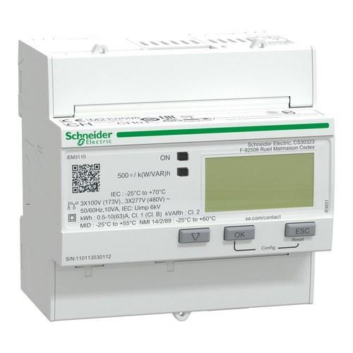 Contatore trifase fino a 63A con uscita a impulsi con riferimento A9MEM3110 del marchio SCHNEIDER ELECTRIC