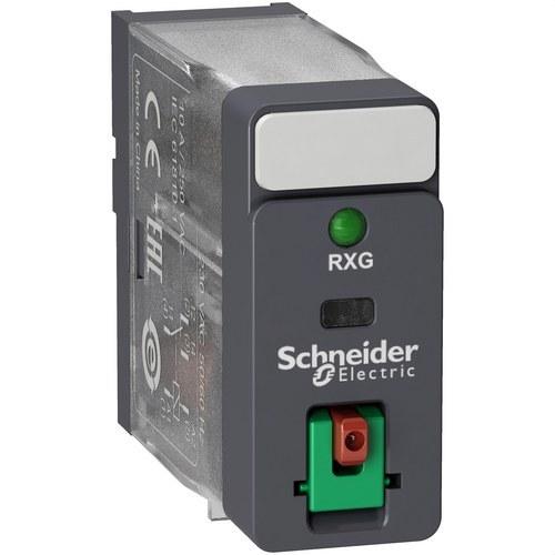 Relè 1 C/O 10A + Pulsante di test + LED 48V AC con riferimento RXG12E7 del marchio SCHNEIDER ELECTRIC