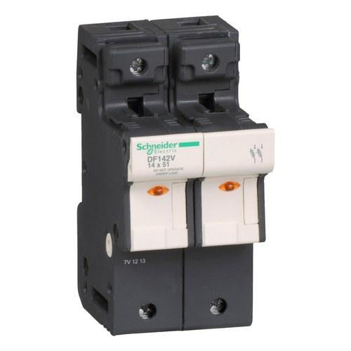 Portafusibili 2P 50A 14X51MM con riferimento DF142V del marchio SCHNEIDER ELECTRIC