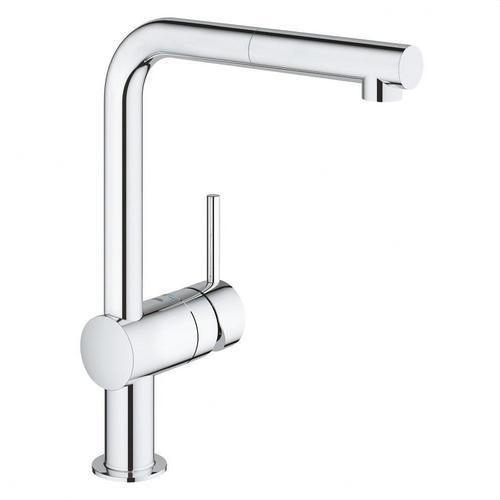 Rubinetto monocomando per cucina con doccetta estraibile Minta XL cromato con riferimento 32168000 del marchio GROHE