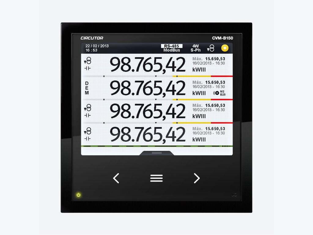 Analizzatore di rete trifase con display a colori CVM-B150-ITF-485-ICT2 con riferimento M56111. del marchio CIRCUTOR