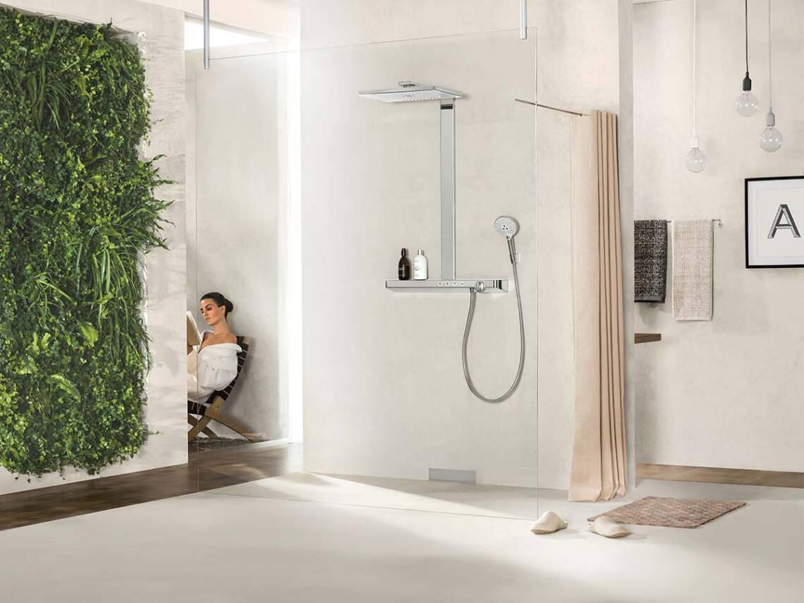 Set doccia termostatico Rainmaker Select Showerpipe 460 con riferimento 27109400 del marchio HANSGROHE