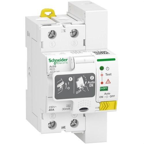 Differenziale auto-riarmabile Acti9 RED 2P 40A 30 mA Tipo A con riferimento A9CR1240 del marchio SCHNEIDER ELECTRIC