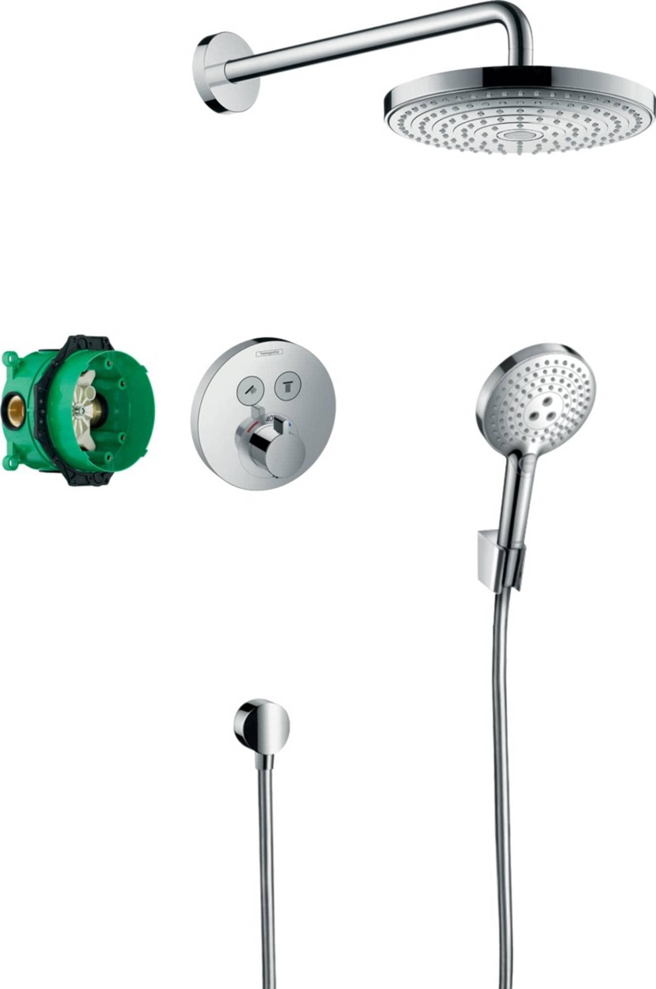 Set doccia termostatico incasso Raindance Select S con riferimento 27297000 del marchio HANSGROHE