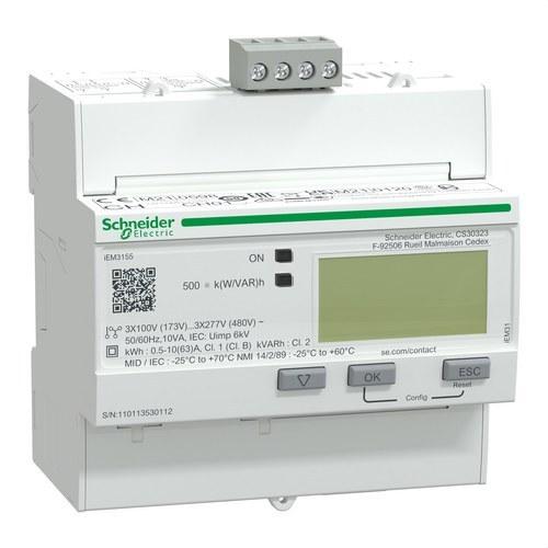 Contatore di energia trifase iem3155 63 A classe 1 Modbus MID con riferimento A9MEM3155 del marchio SCHNEIDER ELECTRIC