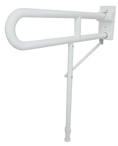 Barra di supporto ribaltabile girevole verticale con gamba da 800 mm in alluminio bianco con riferimento 15206.NBA del marchio NOFER