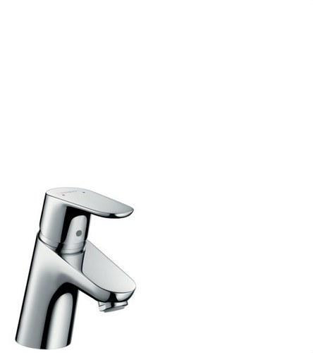 Rubinetto monocomando per lavabo Focus 70 senza scarico Push-Open cromo con riferimento 31733000 del marchio HANSGROHE