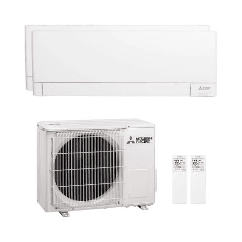 Condizionatore d’aria 2x1 con WiFi e filtro PlasmaQuad+ Mitsubishi 3,5 kW 12000 BTU