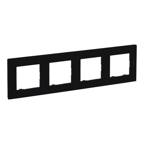 Cornice decorativa a 4 elementi nero opaco Niloé Step con riferimento 864574 del marchio LEGRAND