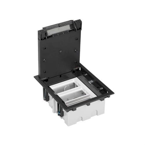 Adjustable Floor Box for 6 Elements in Raised Floor Installation Graphite Simon 500 Cima with reference 52050103-038 from the brand SIMON