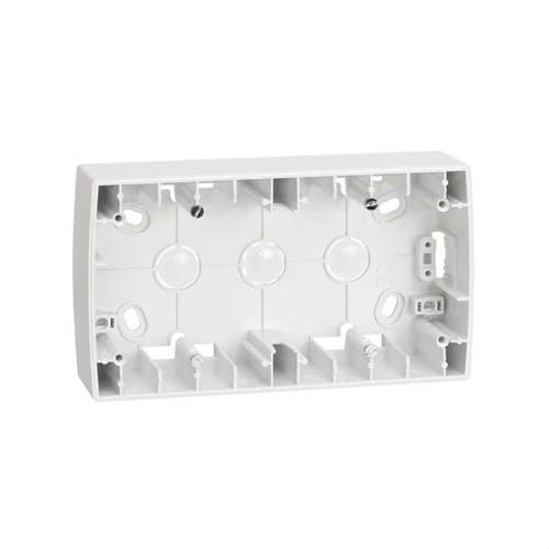 High Surface Box for 2 Elements White Simon 82 with reference 82761-30 from the brand SIMON