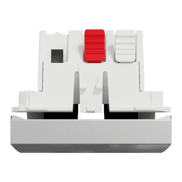 Interruttore a 2 moduli alluminio New Unica Studio con riferimento NU320130 del marchio SCHNEIDER ELECTRIC