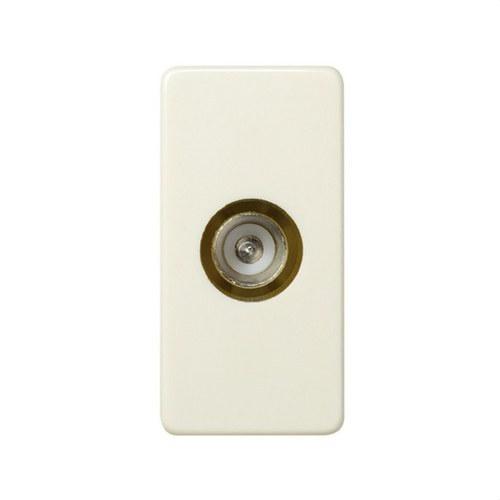 Presa TV semplice di mezzo elemento avorio Simon 27 Play con riferimento 27475-31 del marchio SIMON