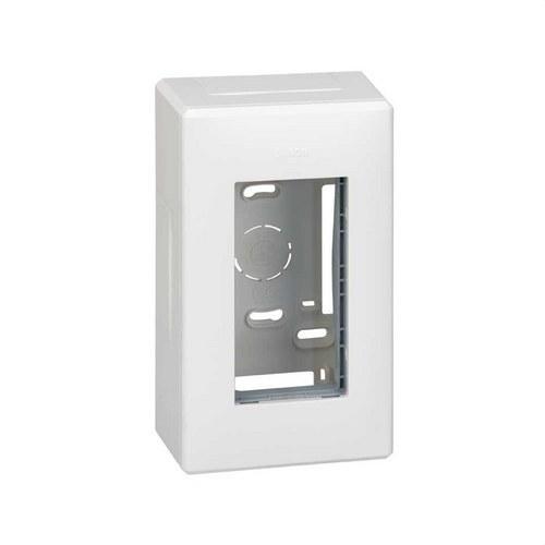 Scatola da parete di superficie per 1 elemento doppio bianco Simon 500 Cima con riferimento 51000001-030 del marchio SIMON