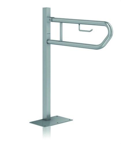 Barra di supporto ribaltabile 800mm colonna inox satinata con riferimento GW11 09 04 01 del marchio GENWEC
