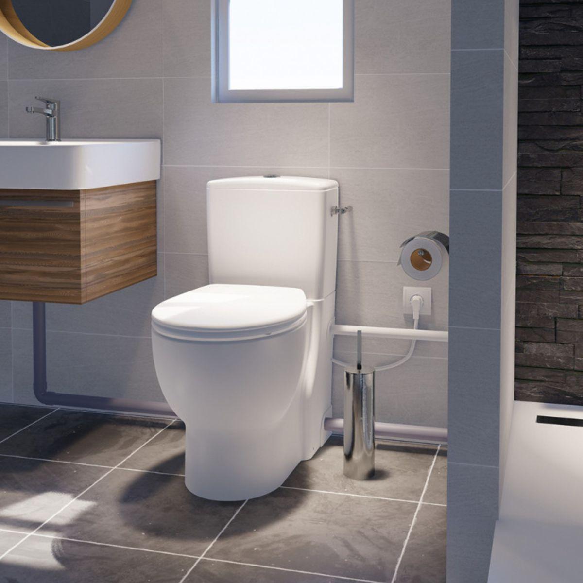 WC con trituratore SFA Saniflush con riferimento SANIFLUSH del marchio SFA SANITRIT