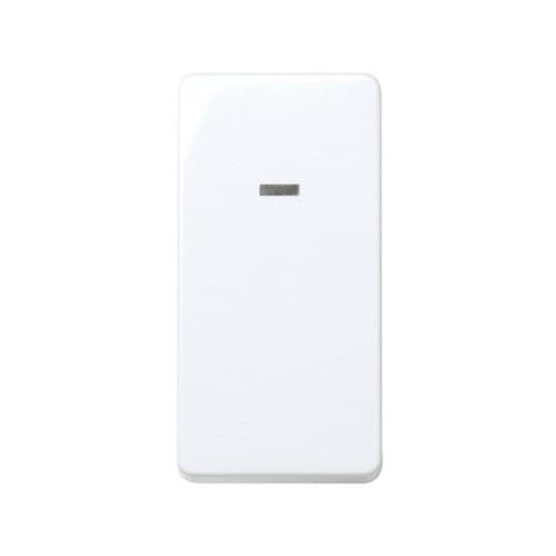 Interruttore unipolare 10 AX 250V a mezzo elemento con spia incorporata e connessione rapida bianco Simon 27 Play con riferimento 27102-64 del marchio SIMON